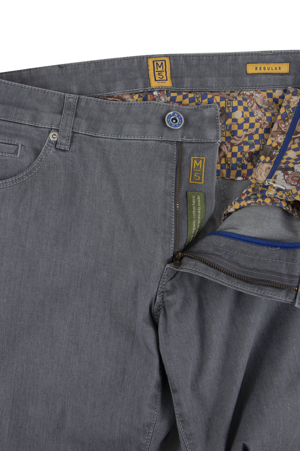 Meyer M5 Regular Fit Jean 34L Grey