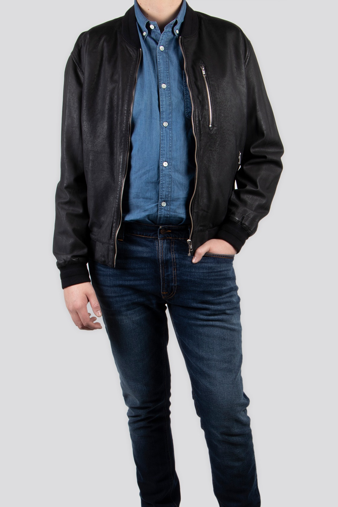 Daniel Hechter Ranchero Black Leather Jacket