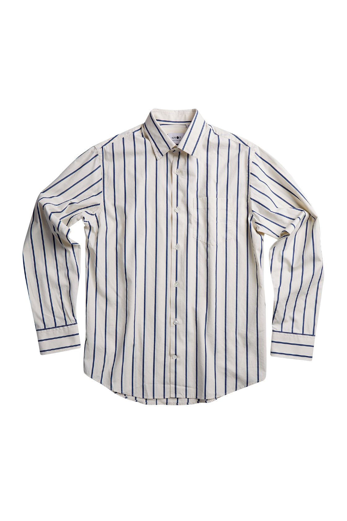 NN07 Errico Shirt White Stripe