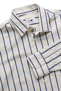 NN07 Errico Shirt White Stripe