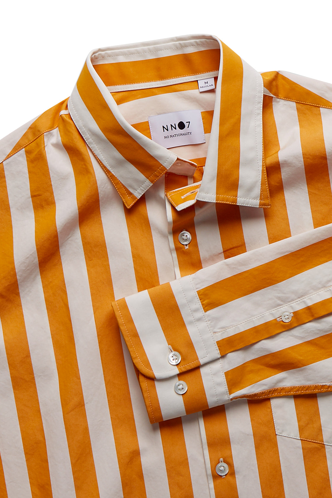 NN07 Errico Shirt Yellow Stripe