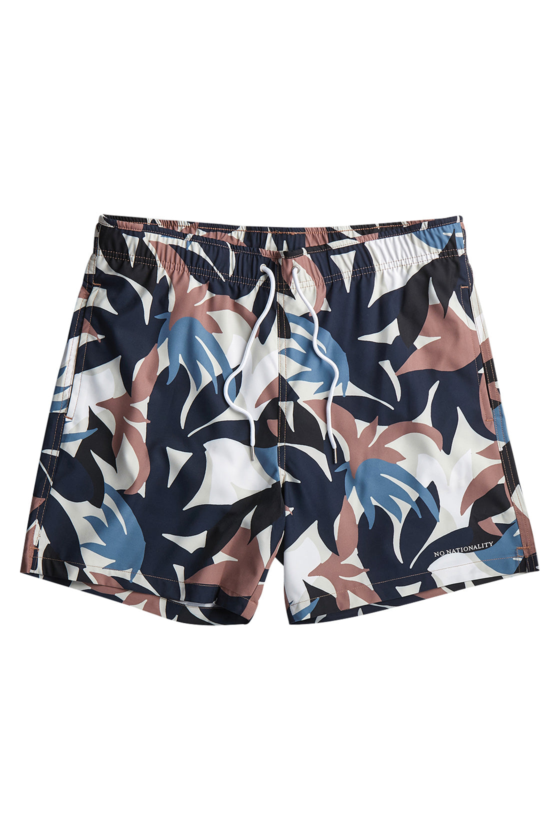 NN07 Jules Print Swim Shorts Nougat Print