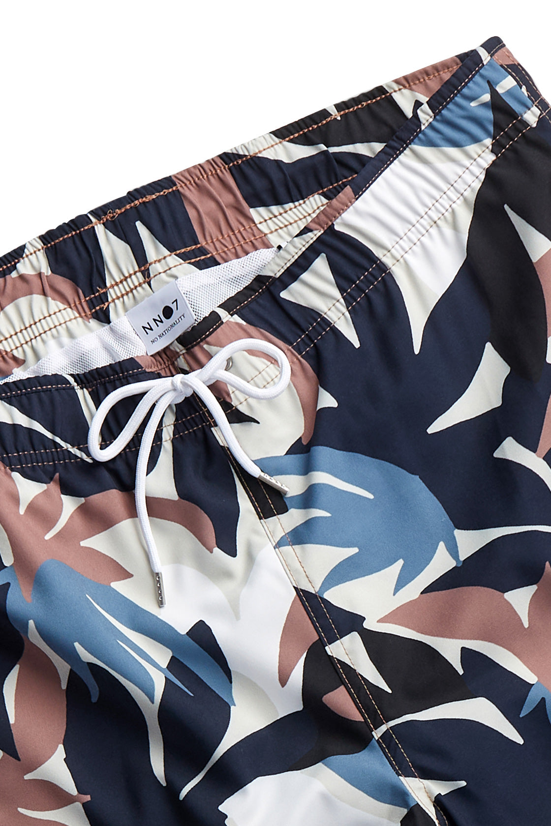 NN07 Jules Print Swim Shorts Nougat Print