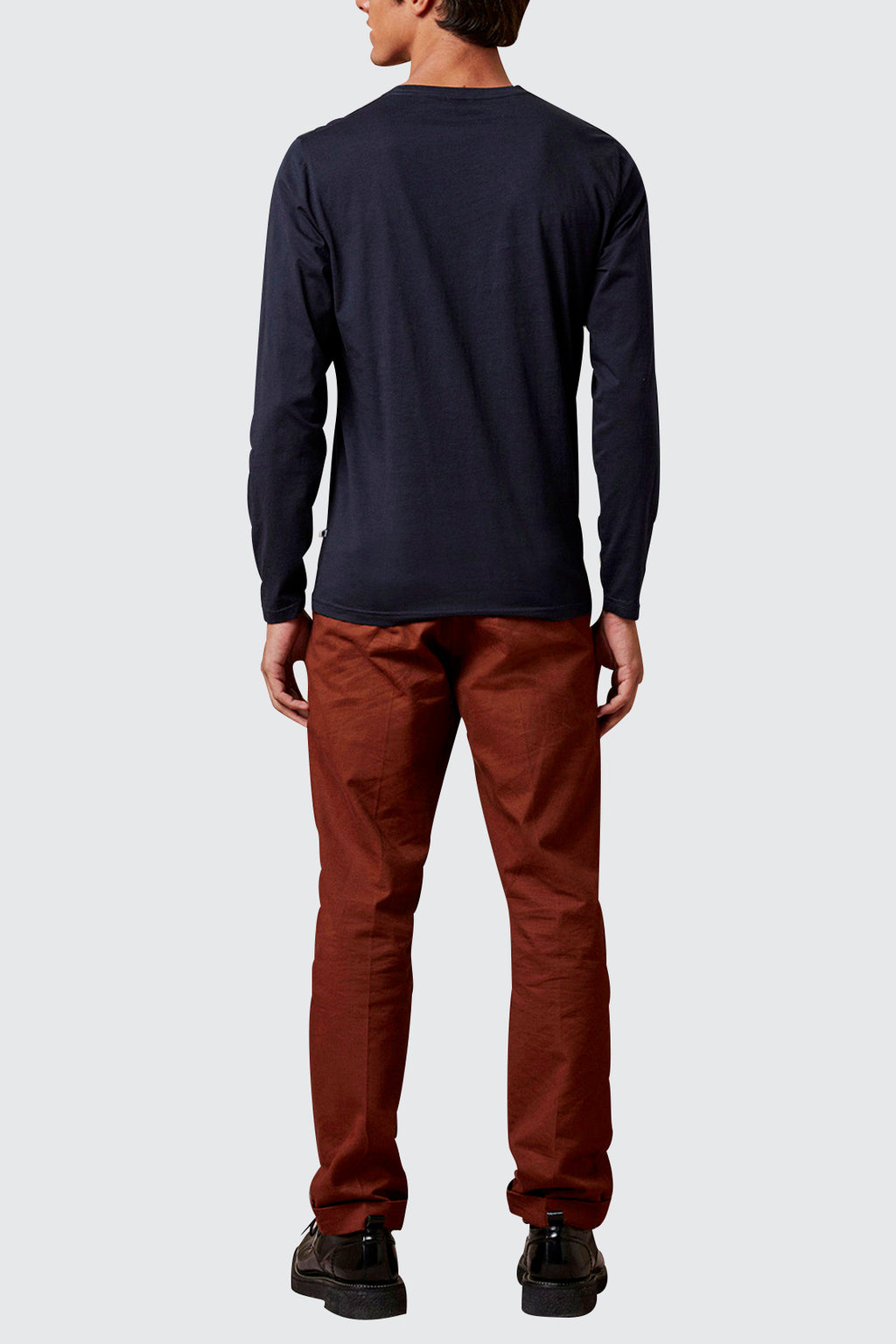 NN07 Pima Long Sleeve Tee Navy