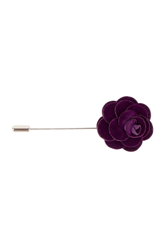 Otaa Plum Purple Mini Velvet Lapel Pin