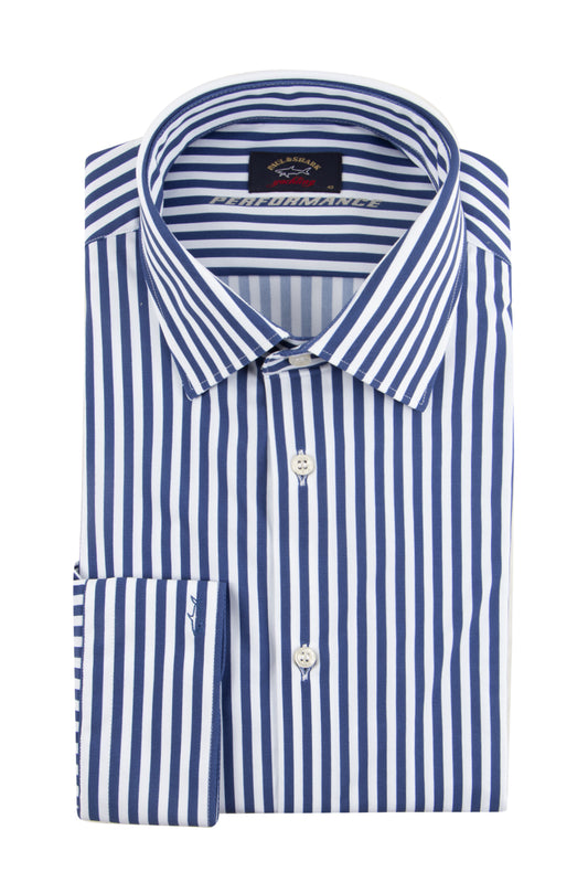 Paul & Shark Classic Stripe Shirt Blue