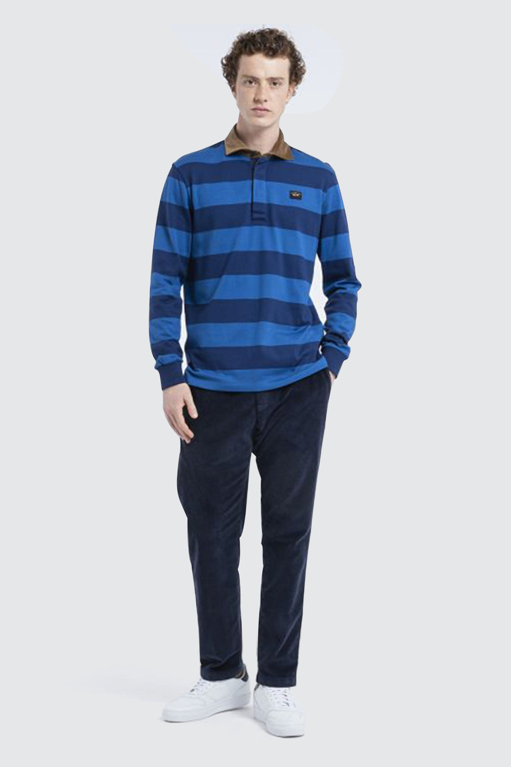 Paul & Shark Cotton Jersey Polo Blue