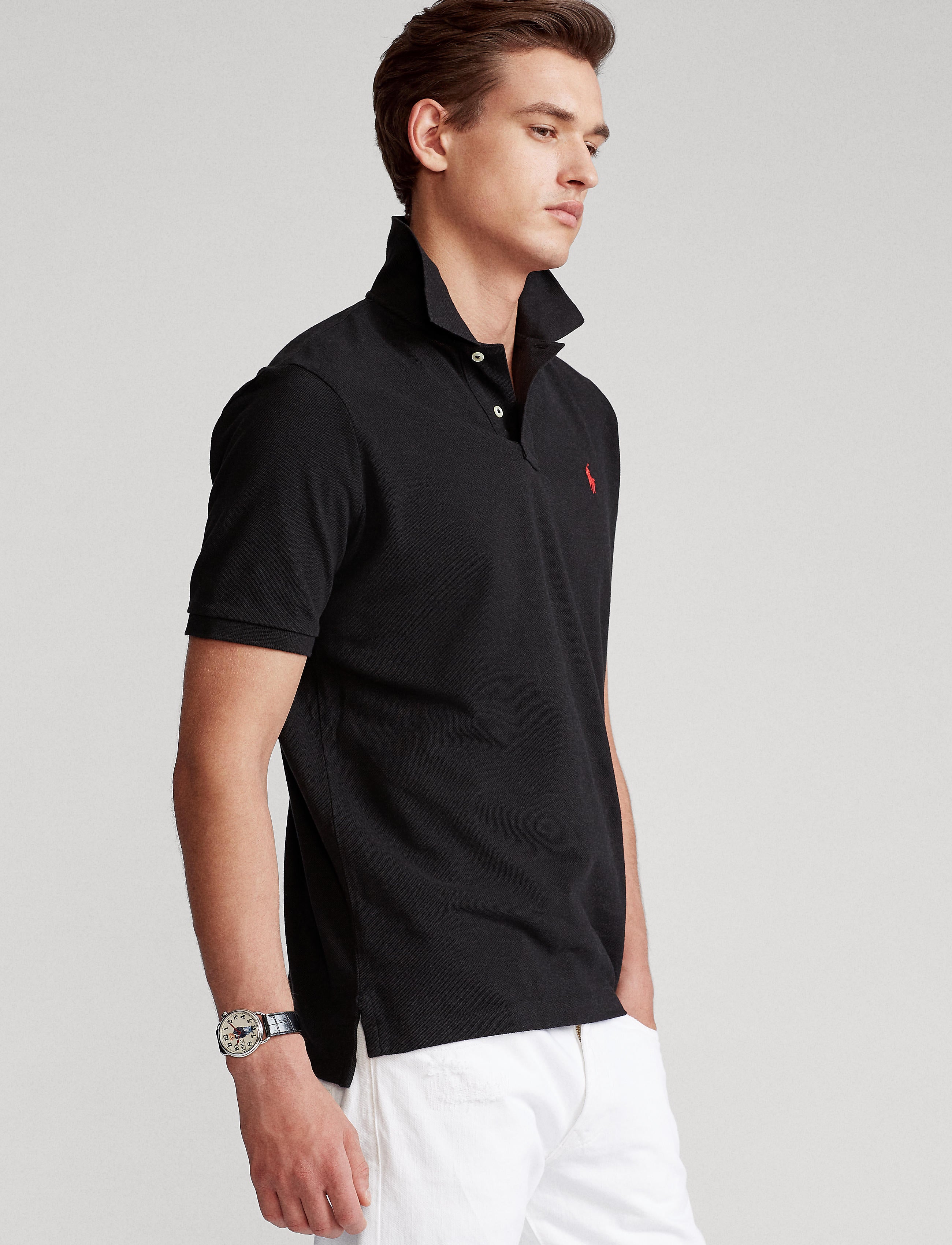 Polo Ralph Lauren Classic Fit Mesh Polo Black