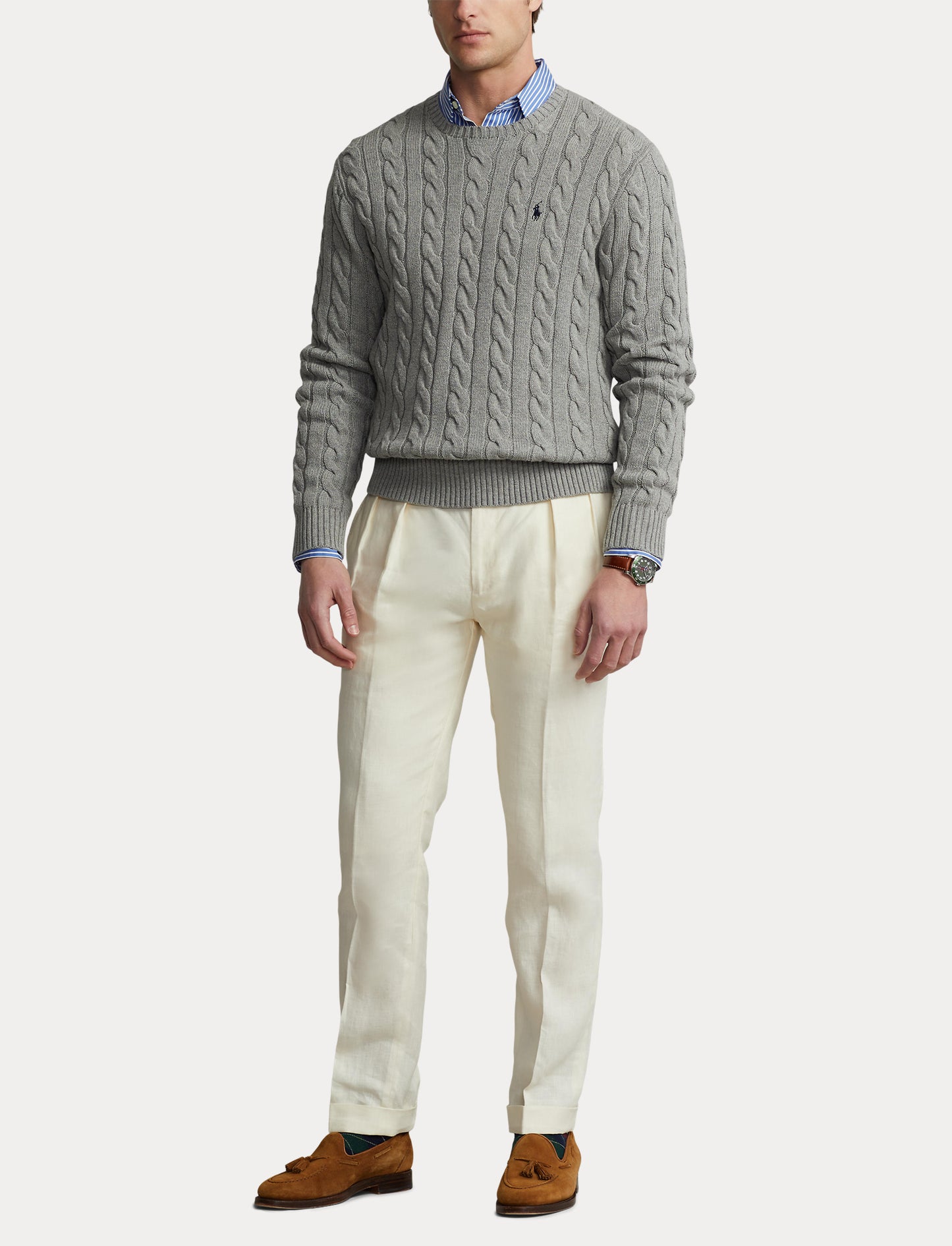 Polo Ralph Lauren Crew Sweater Fawn Grey