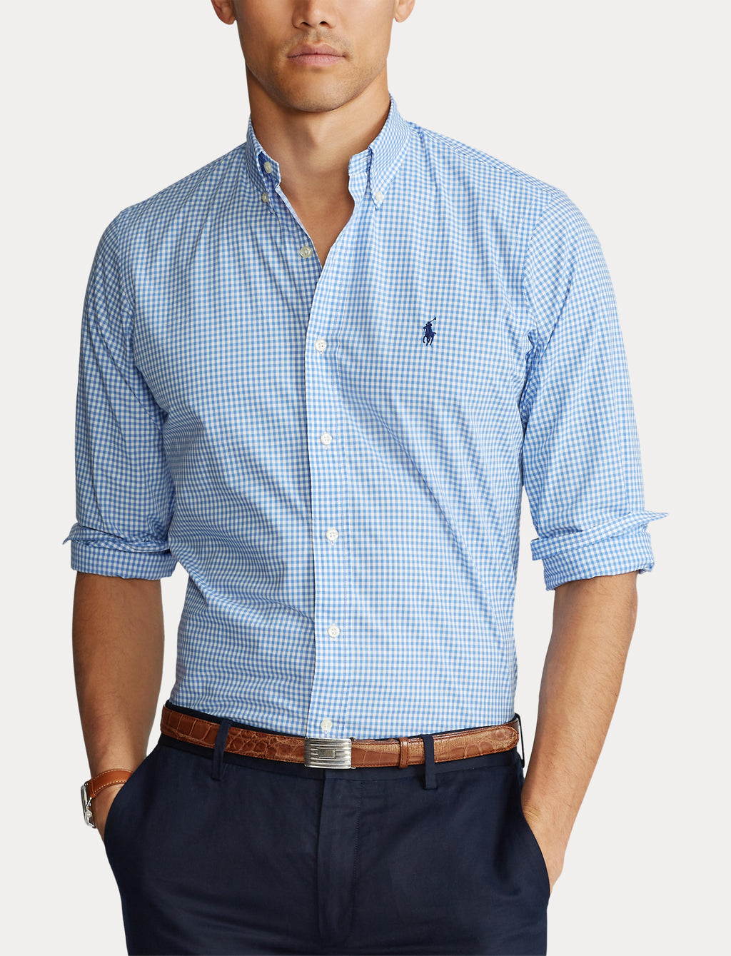 Polo Ralph Lauren Custom Fit Checked Shirt Blue/White