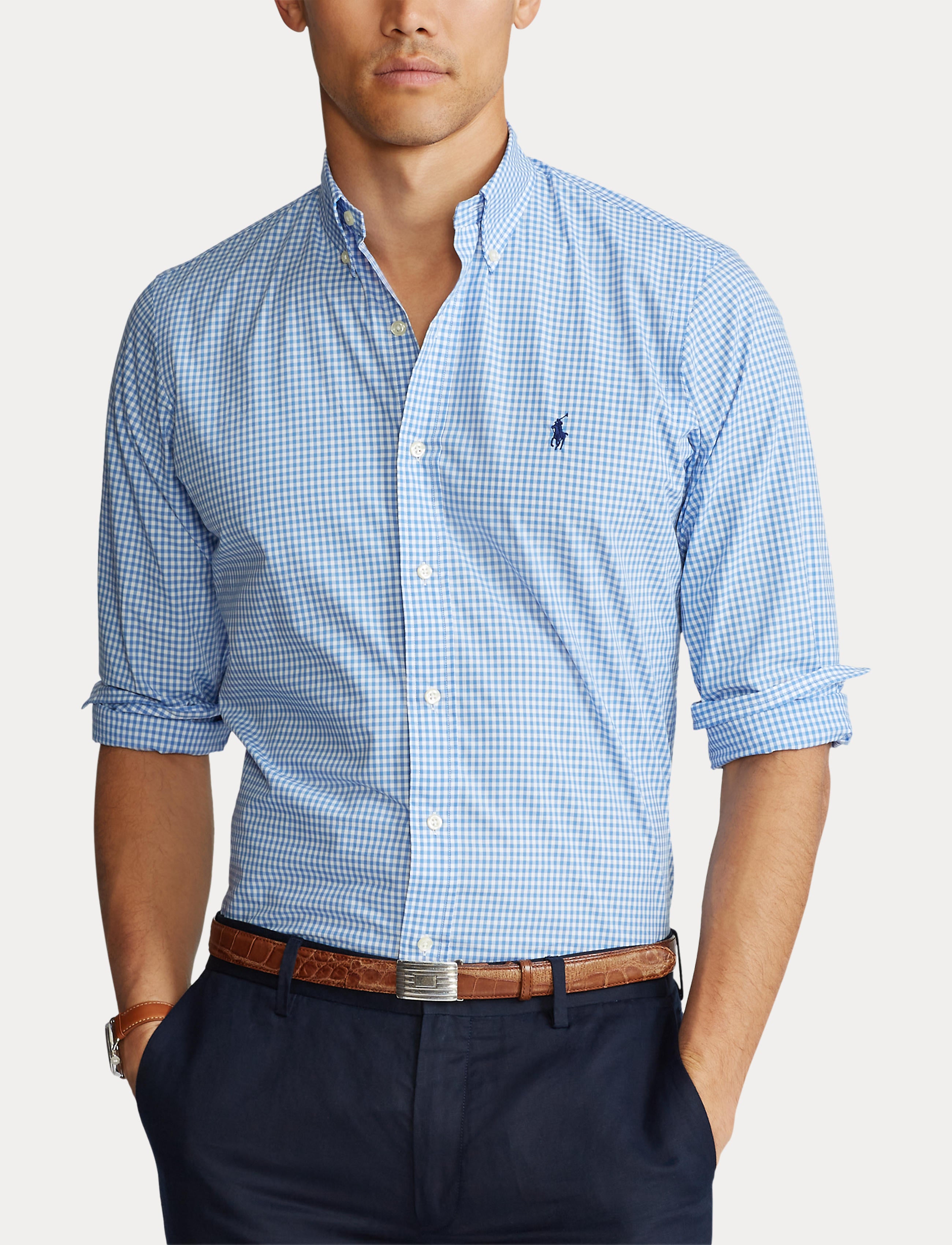 Polo Ralph Lauren Custom Fit Checked Shirt Blue/White