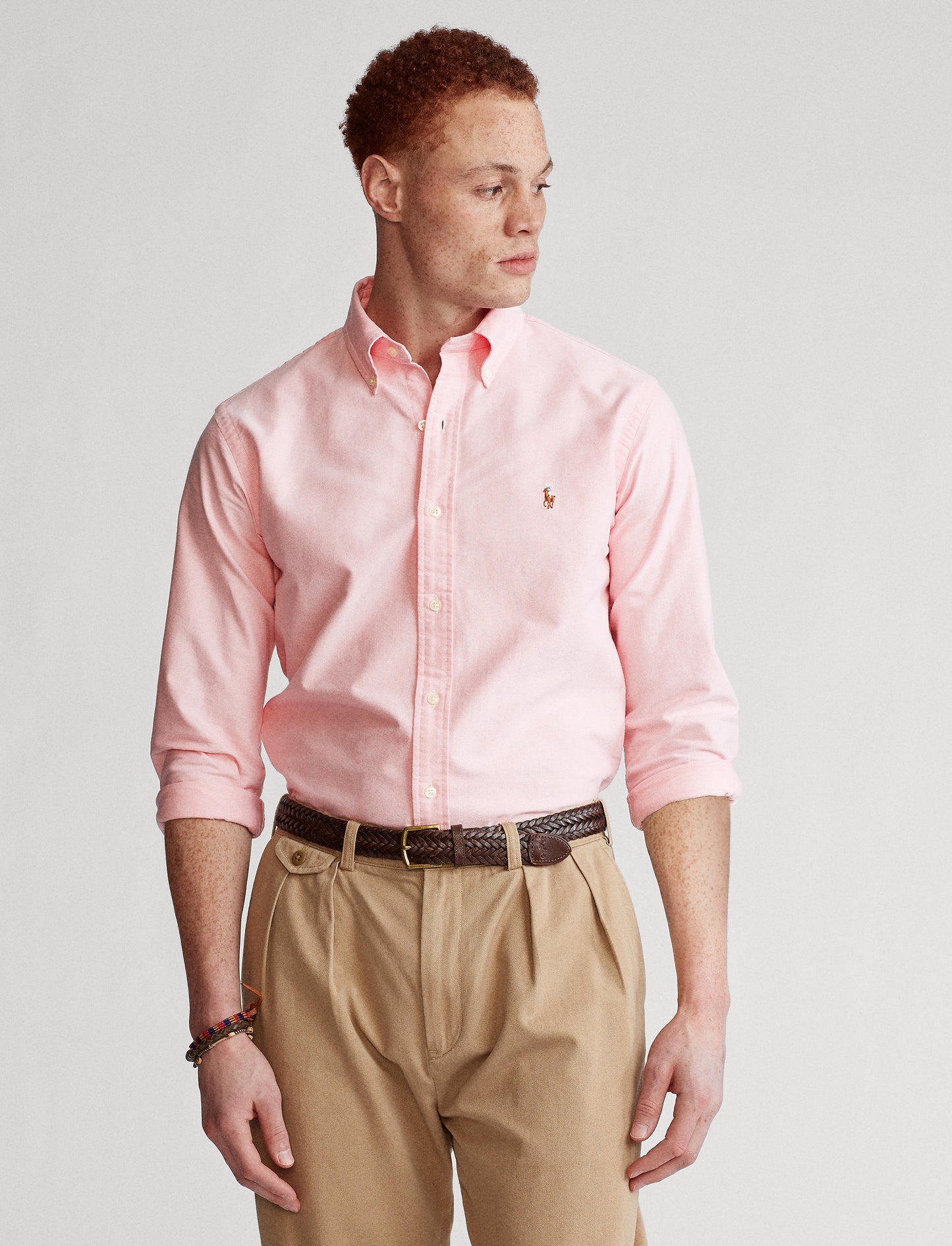 Polo Ralph Lauren Custom Fit Oxford Shirt Pink