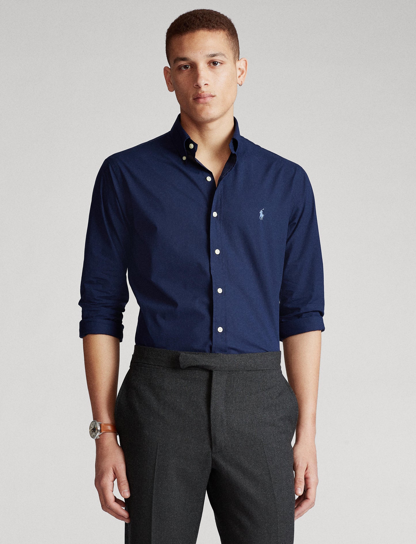 Polo Ralph Lauren Custom Fit Poplin Shirt Navy