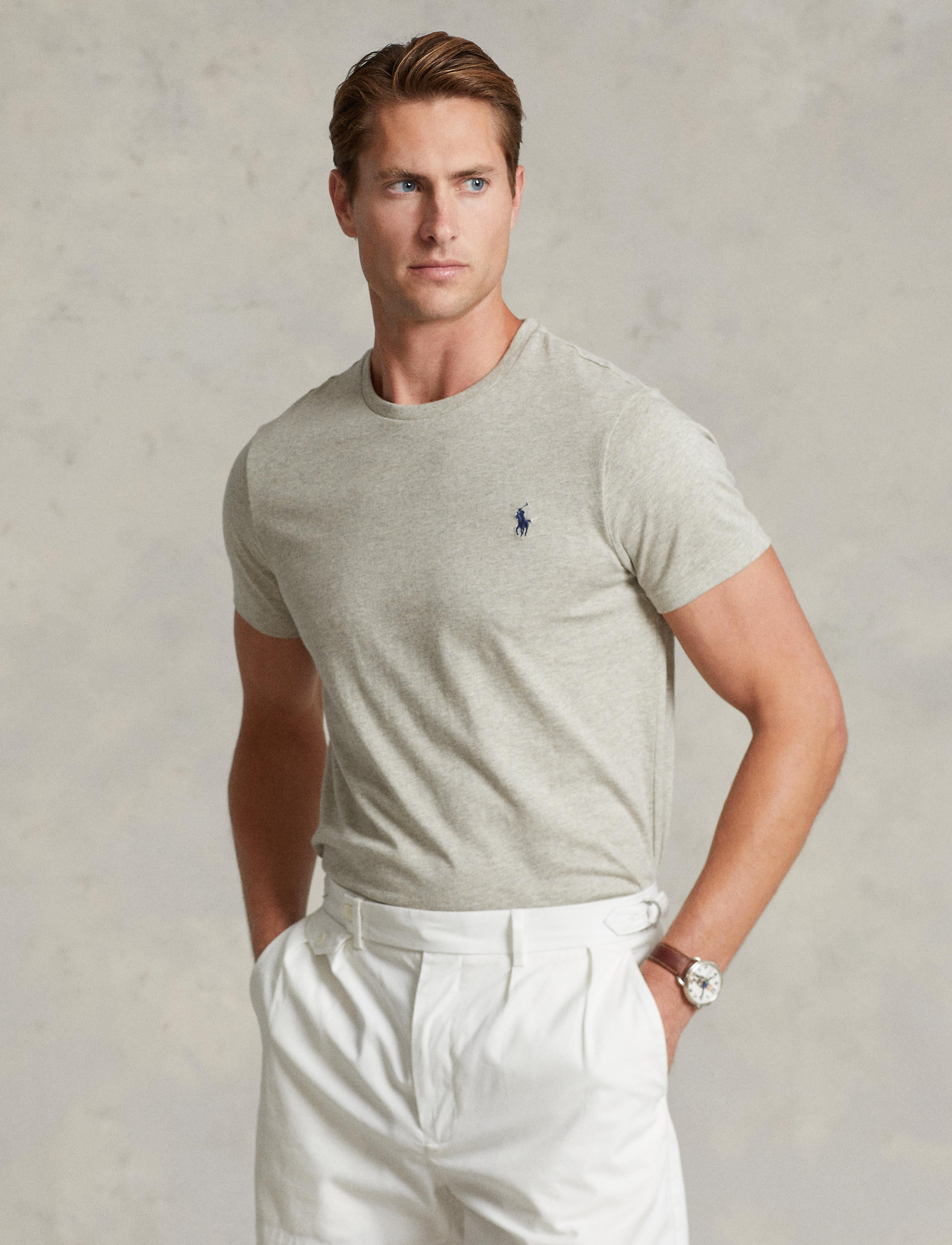 Polo Ralph Lauren Custom Slim Tee Grey