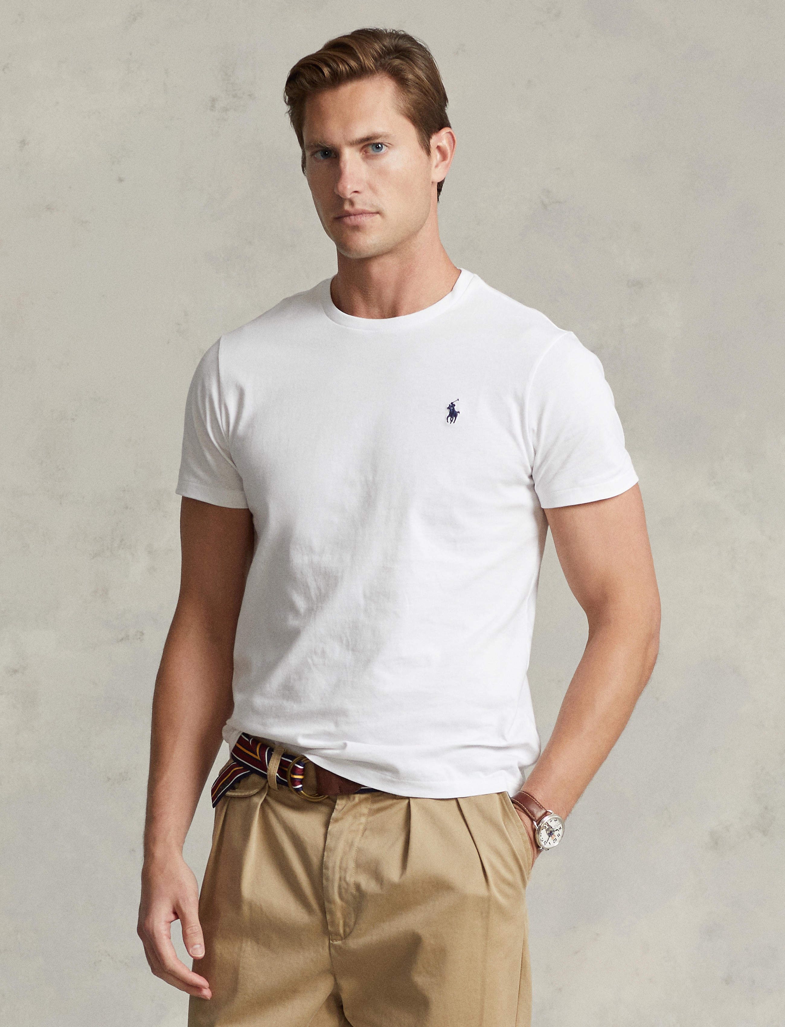 Polo Ralph Lauren Custom Slim Tee White routleys .au