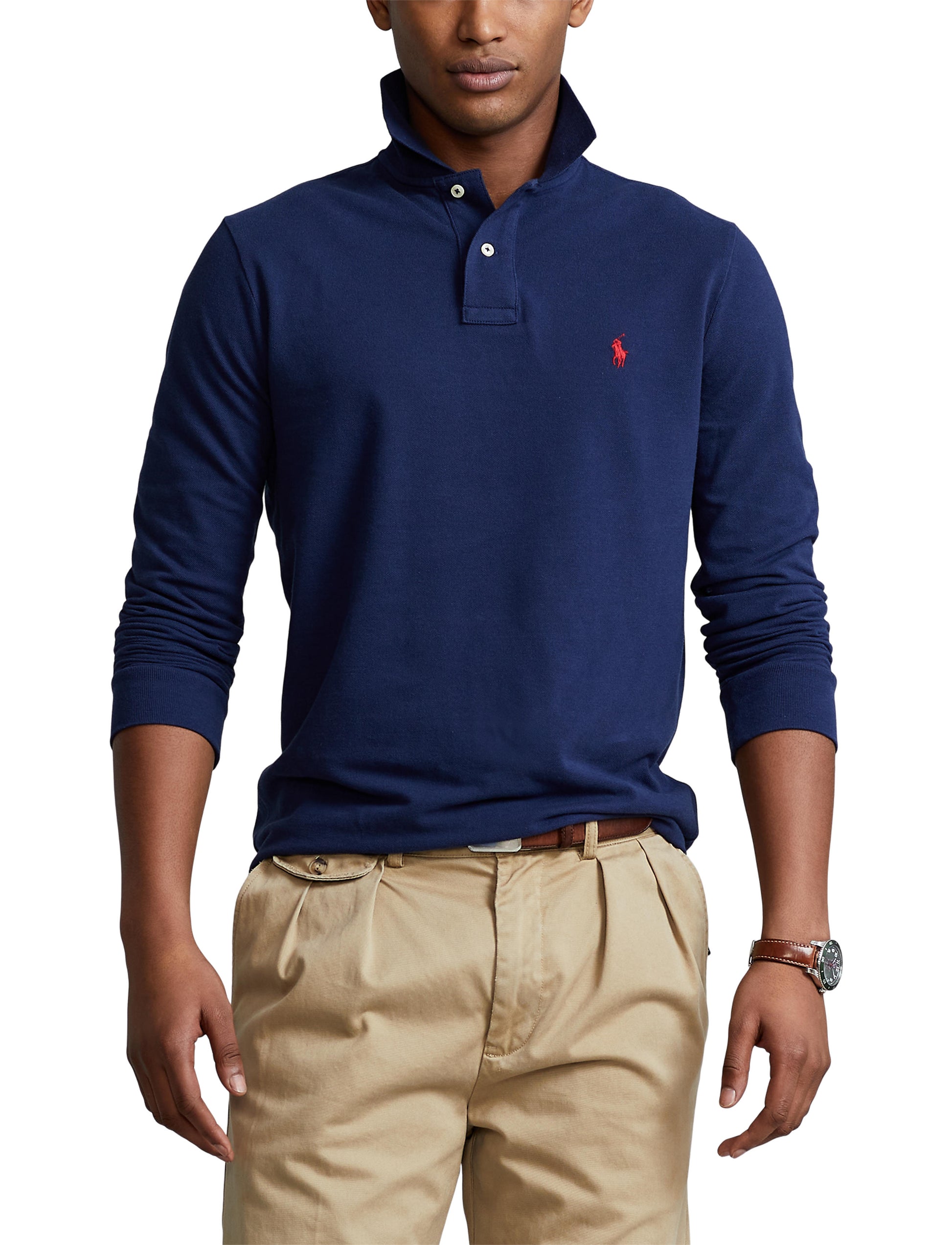 ralph lauren polo long sleeve dress shirts Polo Ralph Lauren Men's Long Sleeve Oxford Sport Shirt | Casual & Dress Button Down Shirts | Apparel - Shop Your Navy Exchange