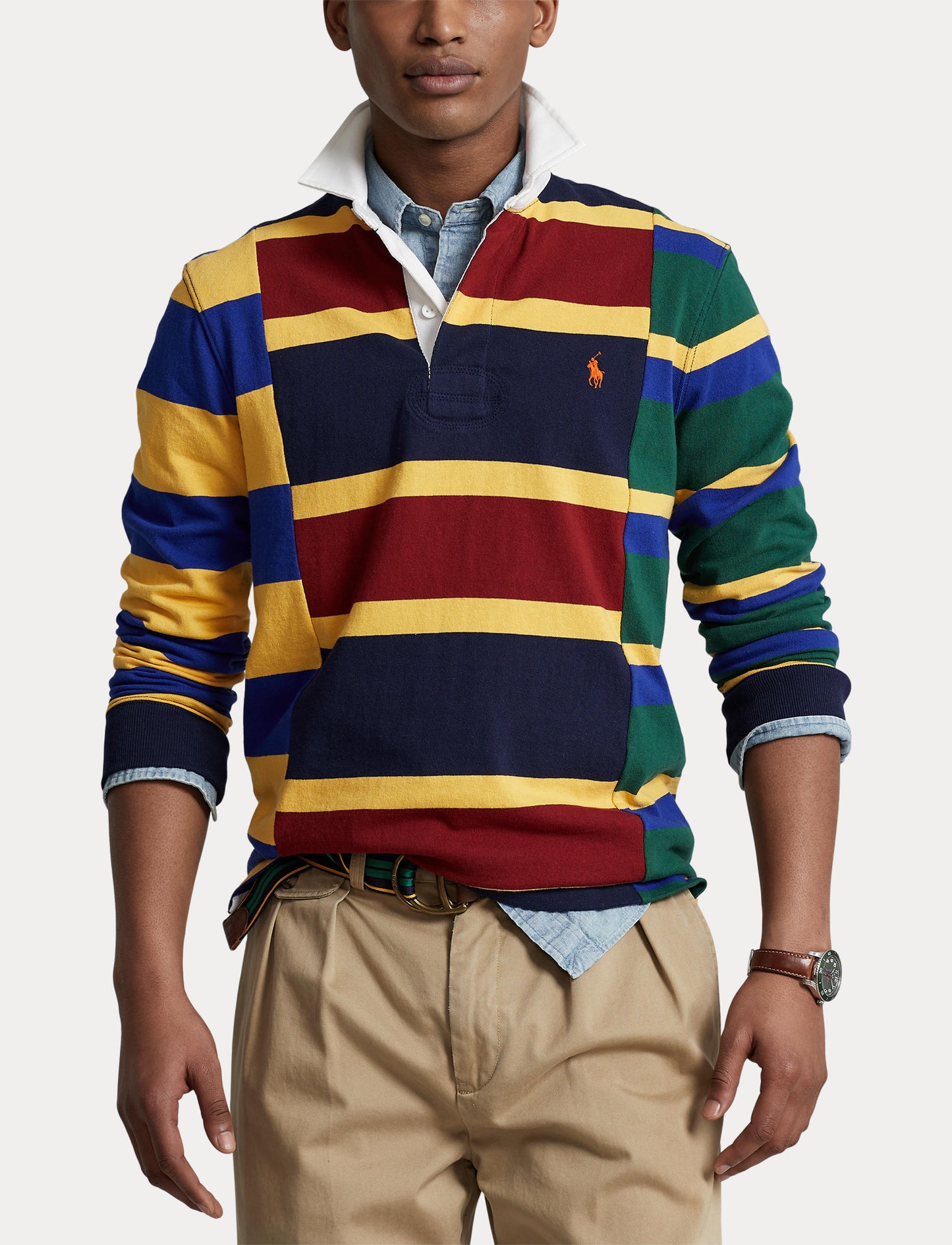 Polo Ralph Lauren Rugby Top Red Multicolour