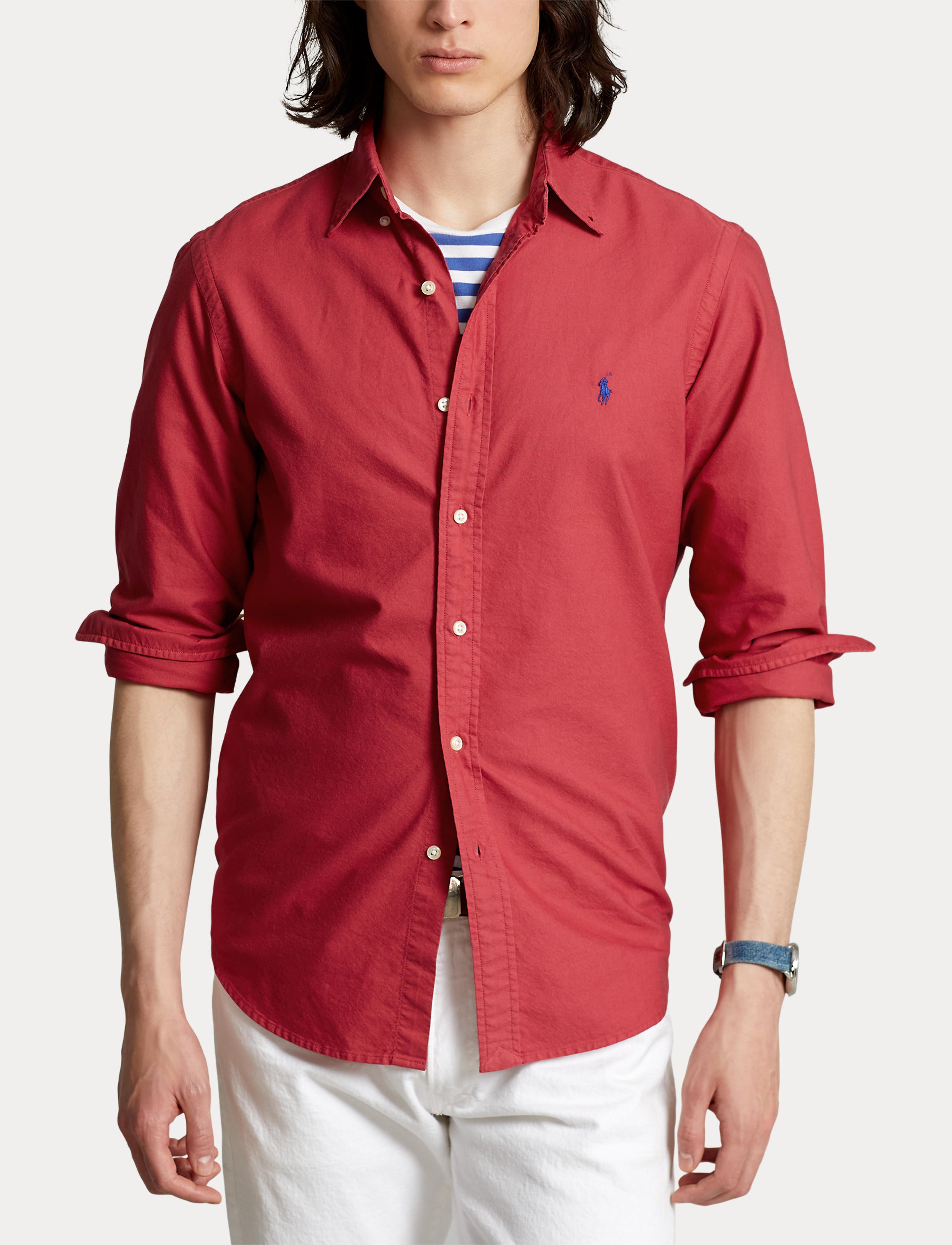 Polo Ralph Lauren Oxford Shirt Sunrise Red – routleys.com.au