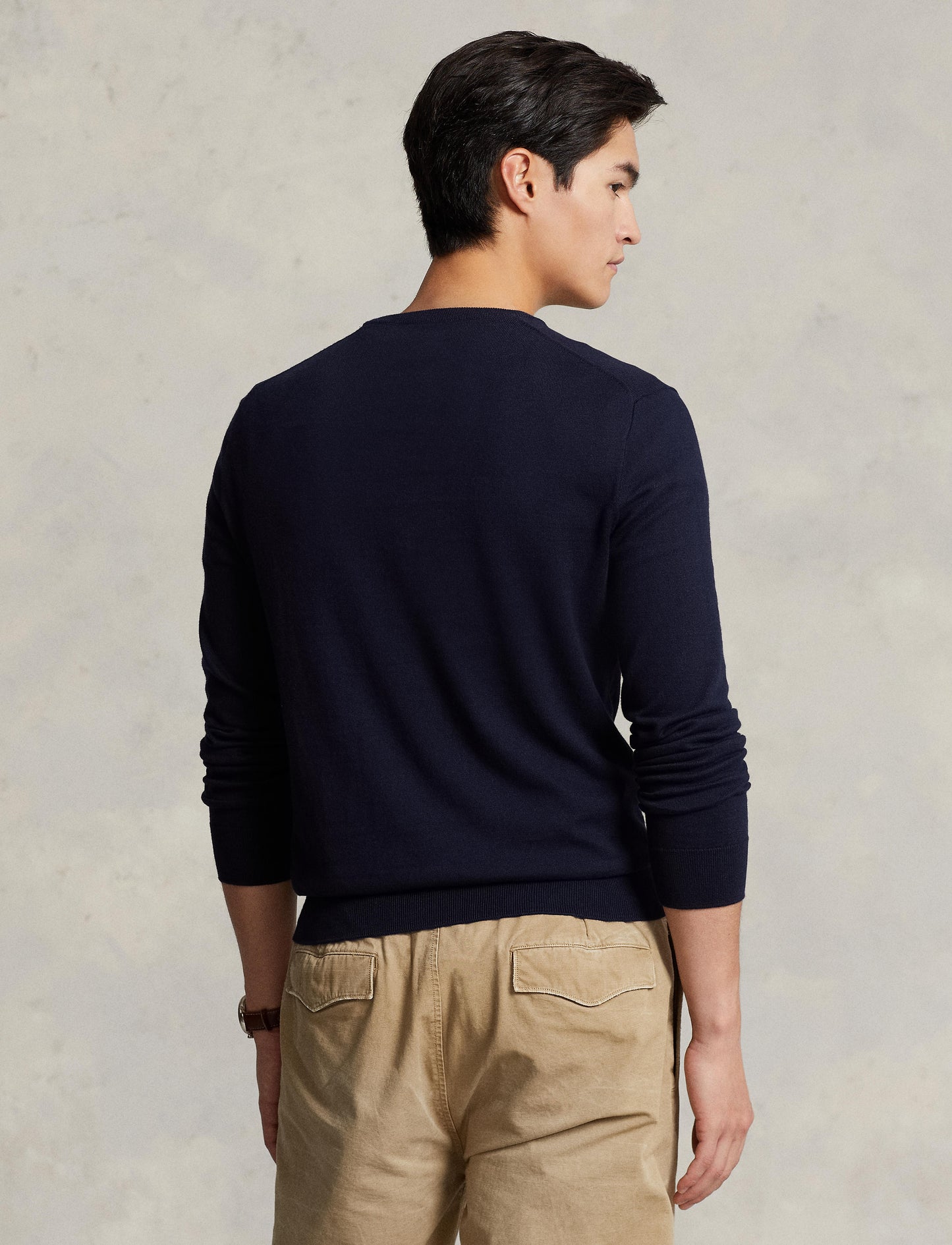 Polo Ralph Lauren Slim Fit Cotton Sweater Navy