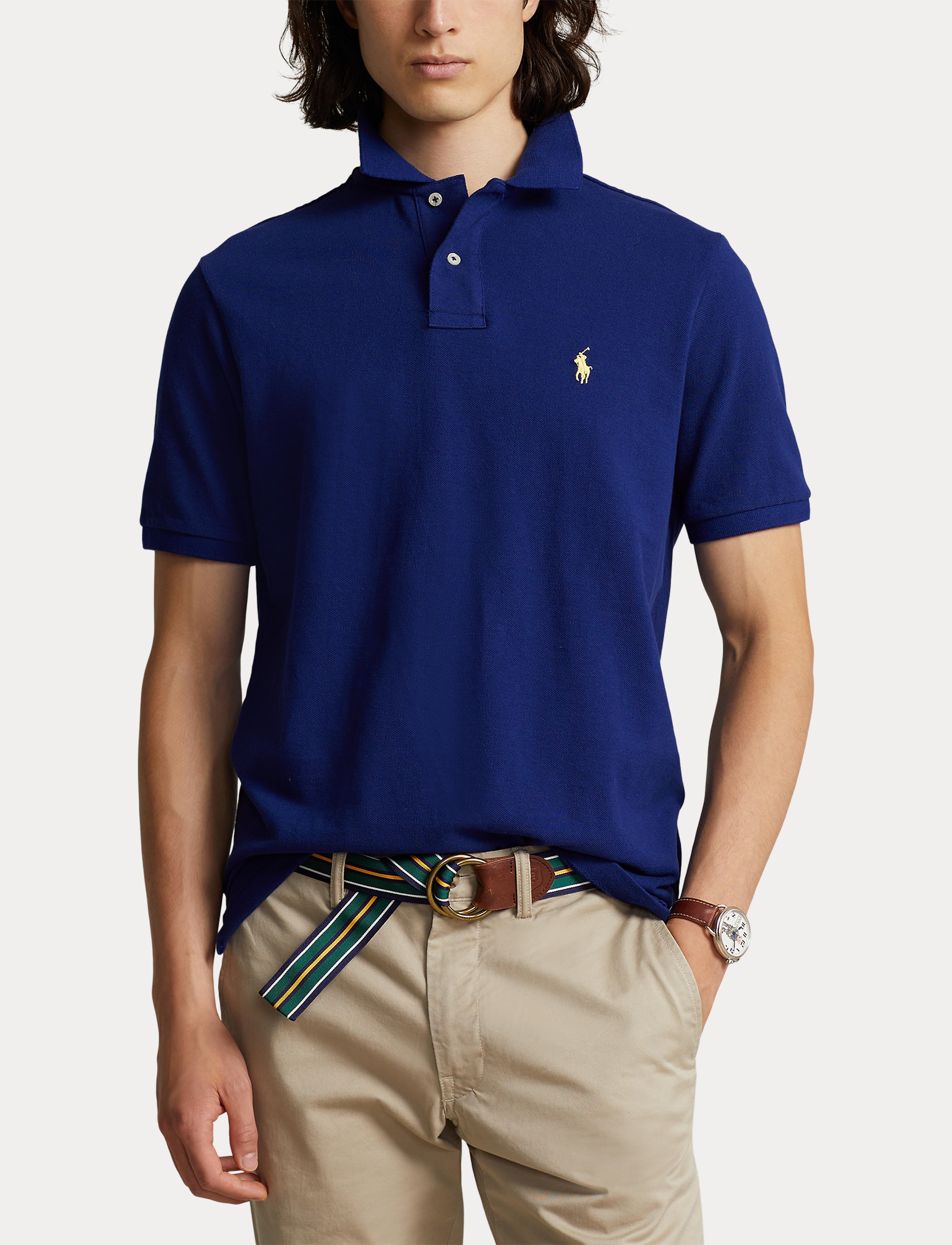 Ralph lauren slim hot sale fit mesh polo