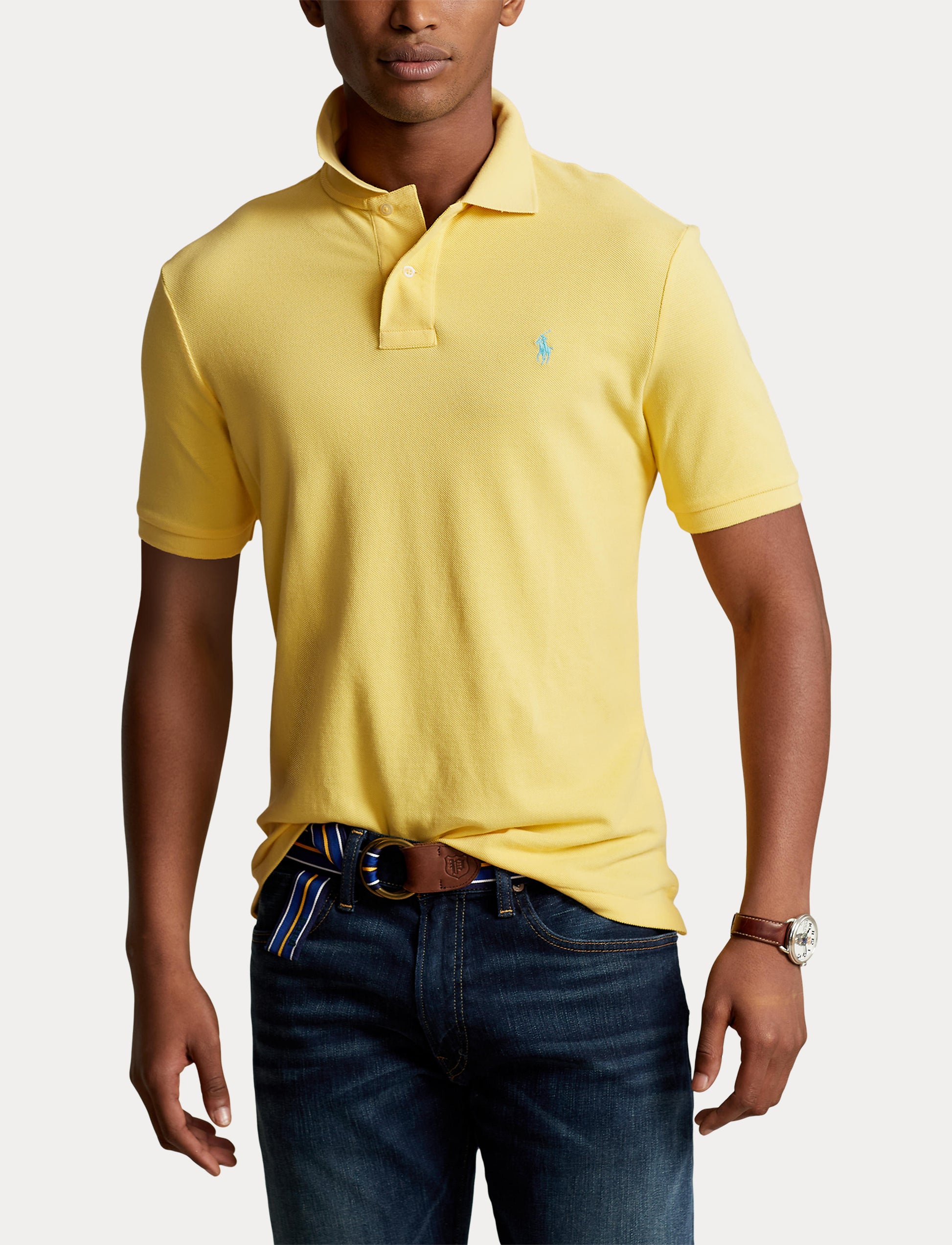 Yellow Ralph Lauren Rugby Shirt Mens Polo Ralph Lauren The Iconic