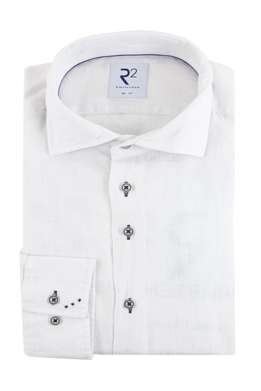 R2 Amsterdam Linen Fit Shirt White