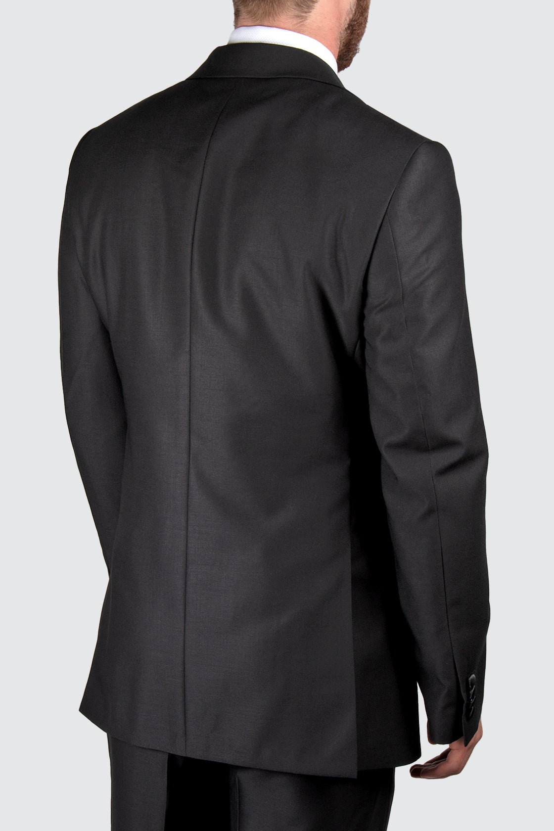 Rembrandt Trace Lotus Peak Lapel Dinner Suit Black