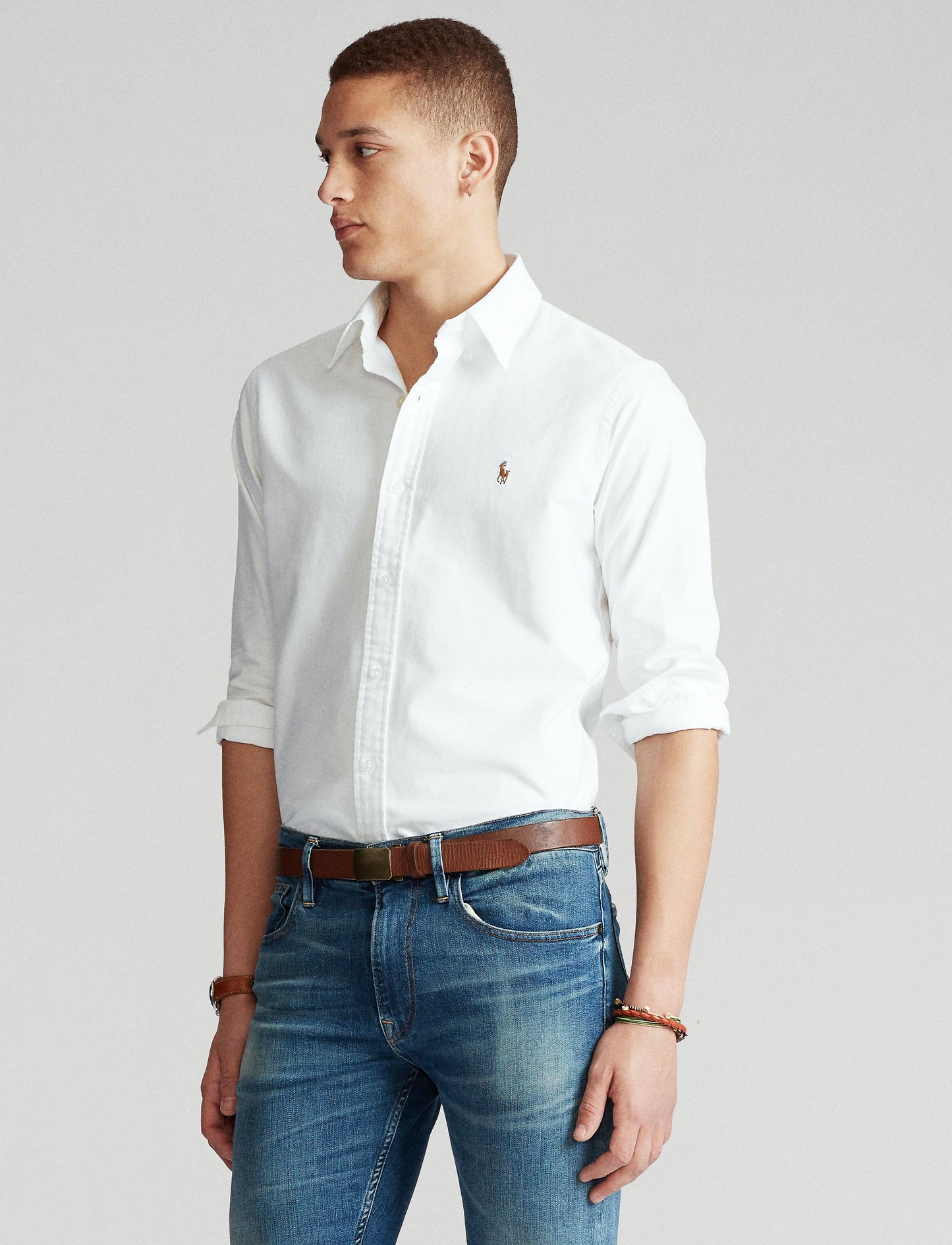 Polo Ralph Lauren Custom Fit Oxford Shirt White