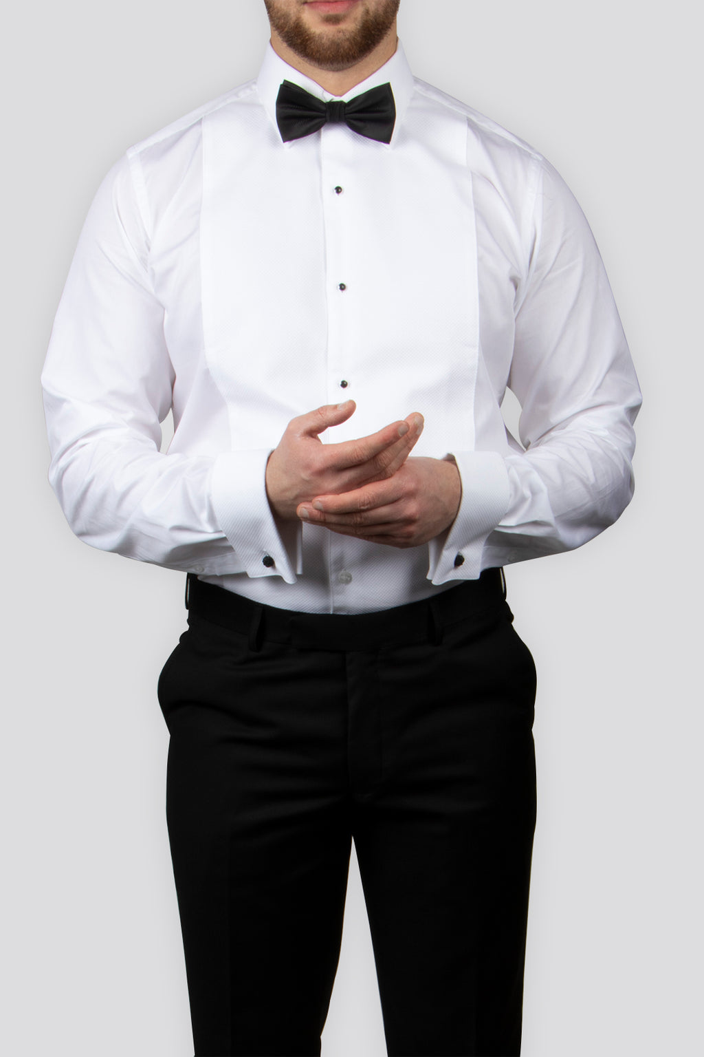 Abelard Marcella Stud Peak Slim Dinner Shirt