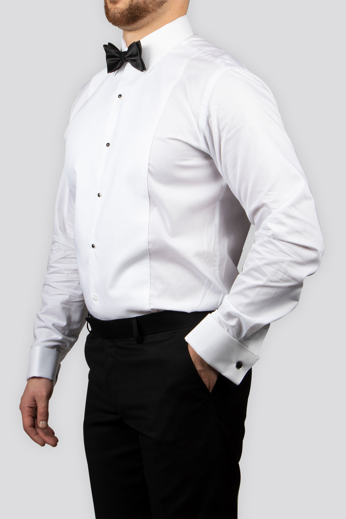 Abelard Marcella Stud Peak Slim Dinner Shirt