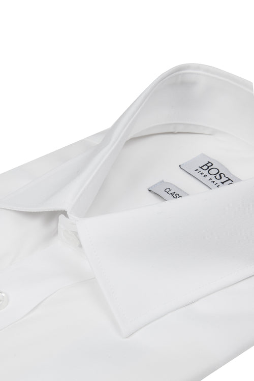 Boston Brooke Classic Fit White Business Shirt