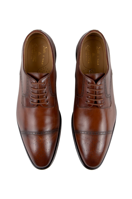 Galizio Torresi Leather Lace Up Shoe Brown