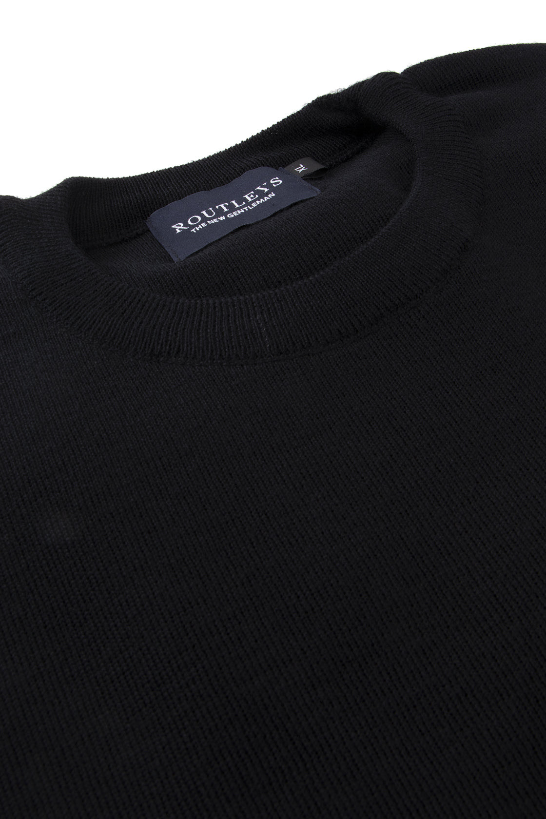 Routleys Merino Crew Neck Sweater Black