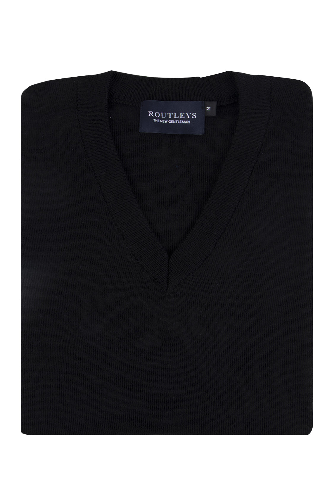 Routleys Merino V-Neck Vest Black