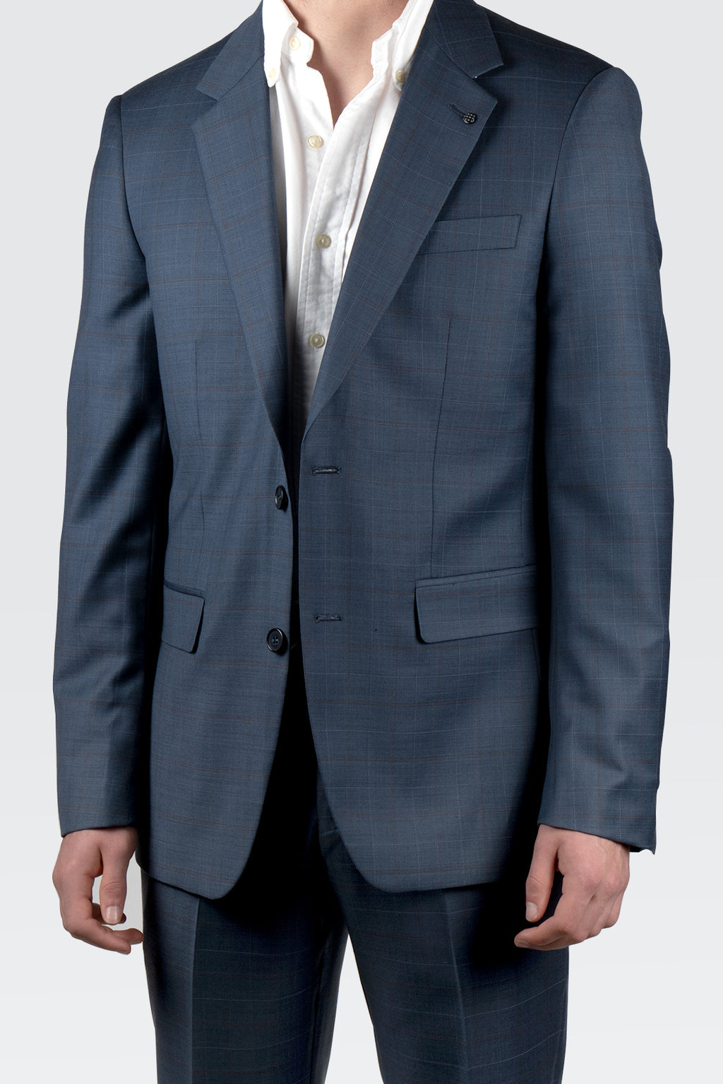 Routleys PE Check Suit Blue