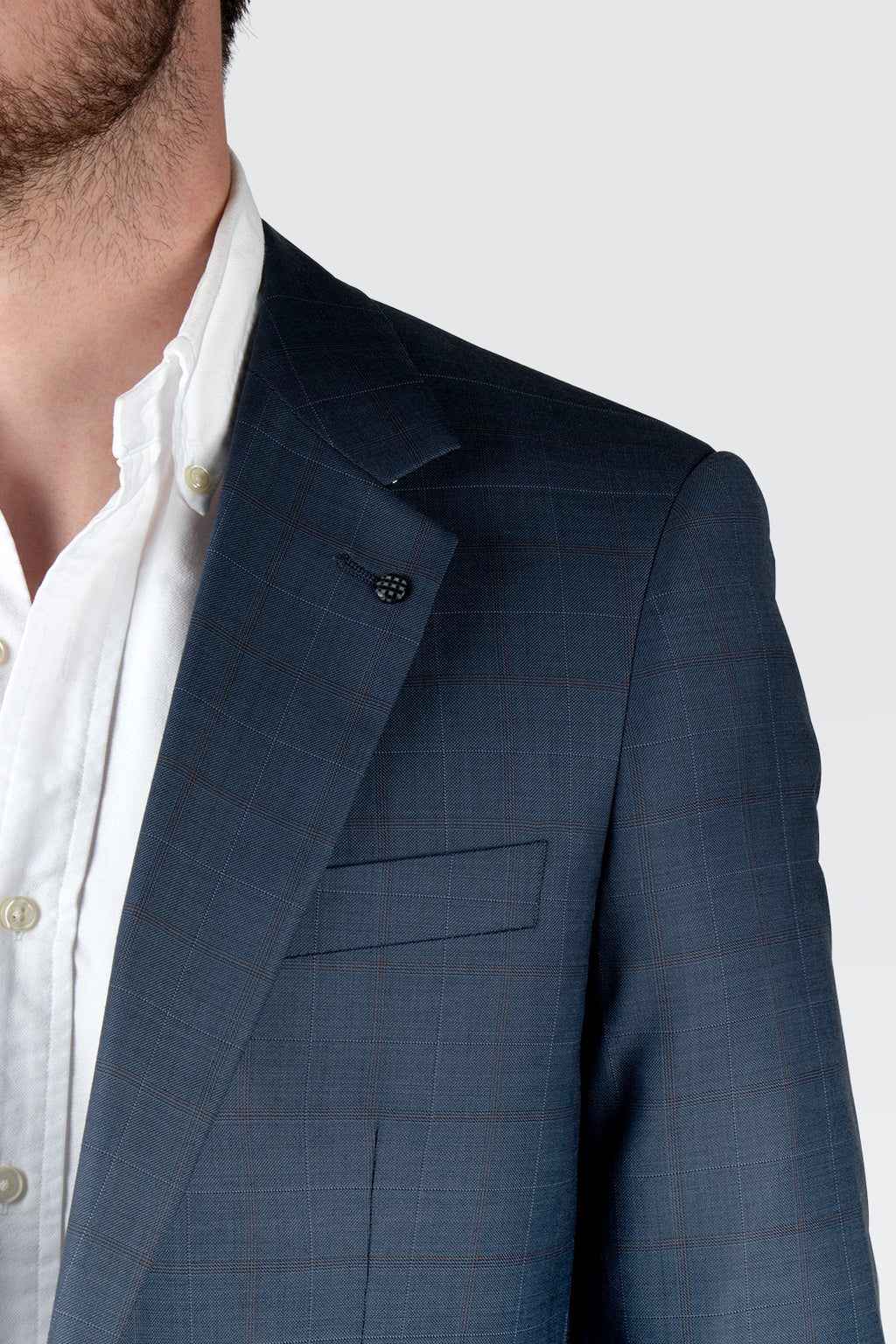 Routleys PE Check Suit Blue