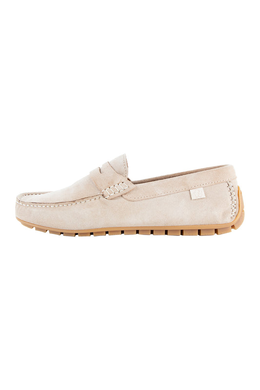 Ted Baker Allbert Suede Driving Shoes Natural