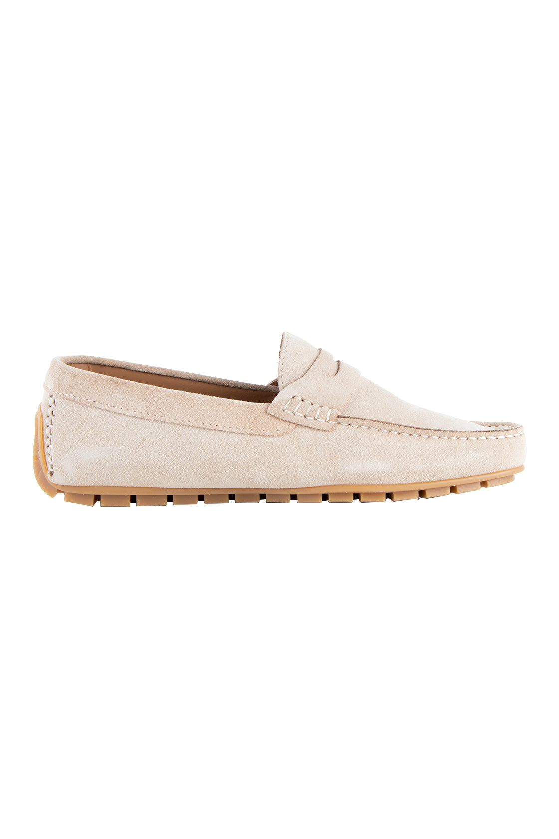 Ted Baker Allbert Suede Driving Shoes Natural