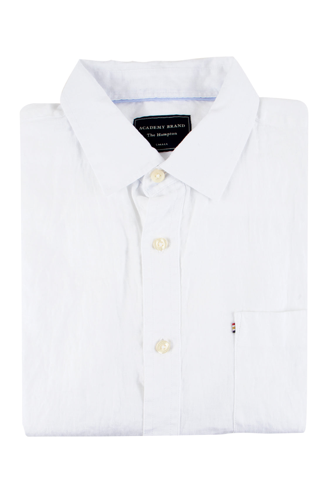 The Academy Hampton Linen Short Sleeve Shirt White