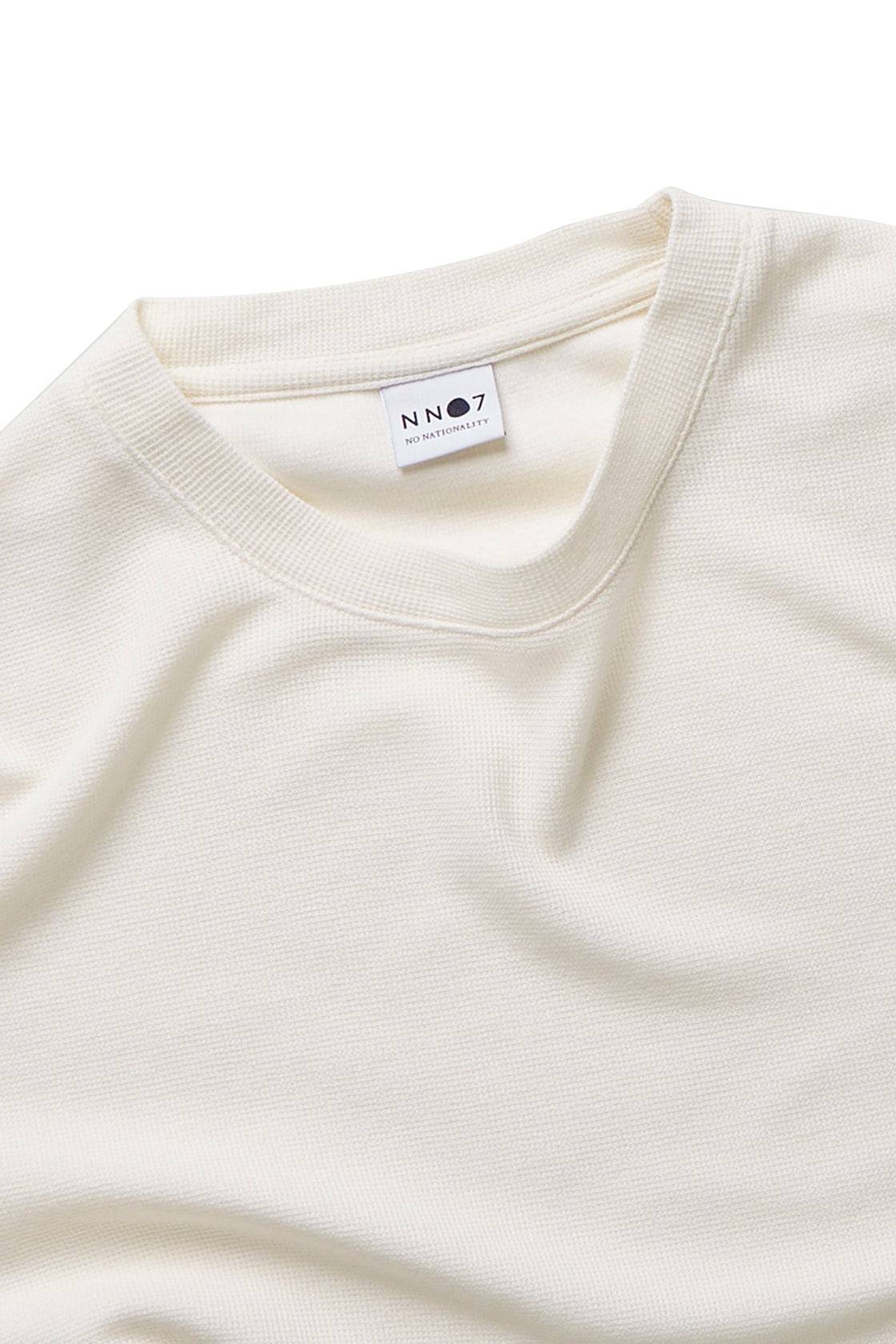 NN07 Clive Long Sleeve Tee Egg White